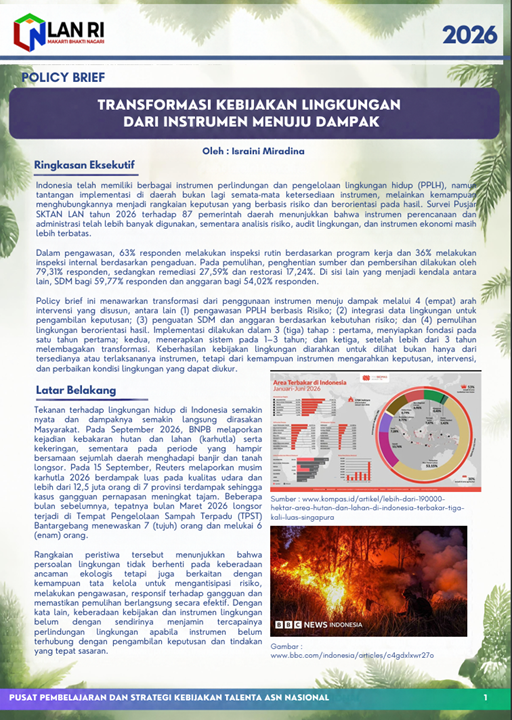 Transformasi Kebijakan Lingkungan Dari Instrumen Menuju Dampak