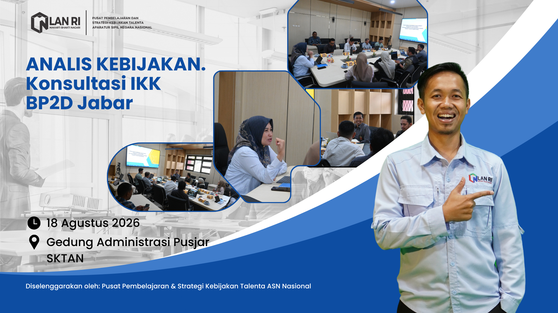 Konsultasi Indeks Kualitas Kebijakan BP2D Pemerintah Provinsi Jawa Barat, Selasa, 18 Agustus 2026.