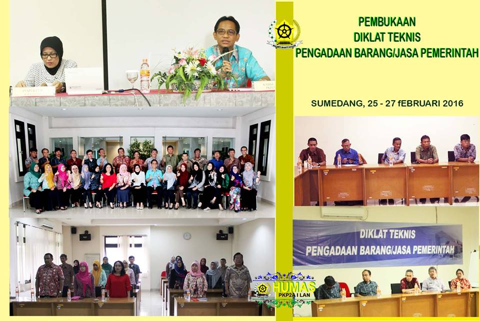 Pembukaan Diklat TeknisPengadaan Barang/Jasa Pemerintah