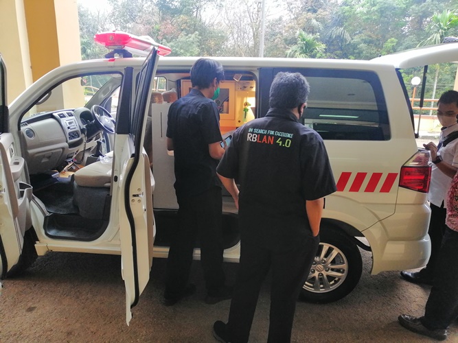 Penerimaan Ambulance Puslatbang PKASN LAN 2020