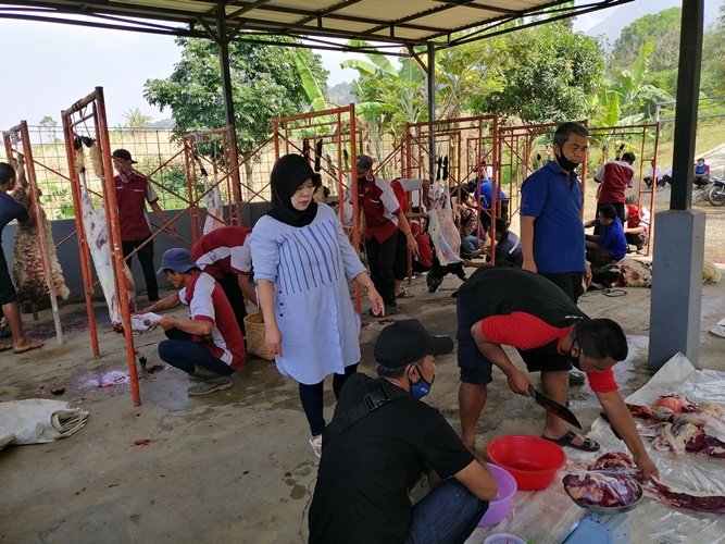 Ibadah Idul Qurban oleh DKM Ulul Albaab Puslatbang PKASN LAN