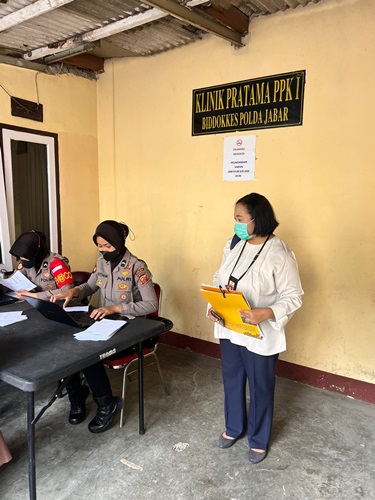 Vaksinasi Covid-19 Dosis Booster ke-2 Puslatbang PKASN dan PPNPN di POLDA JABAR