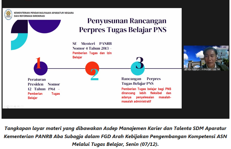 Tiap Instansi Pemerintah Harus Mulai Rancang Aturan Tugas Belajar 