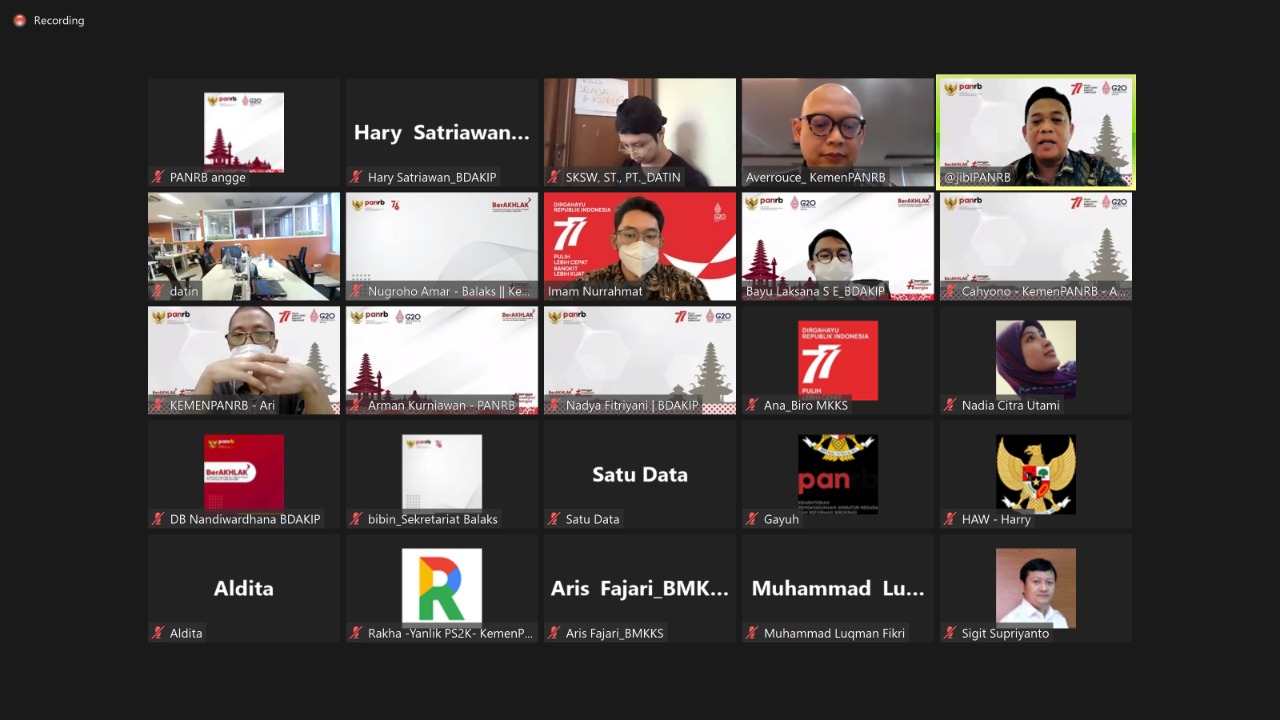 Perkuat Satu Data Internal, Kementerian PANRB Integrasikan Berbagai Aplikasi