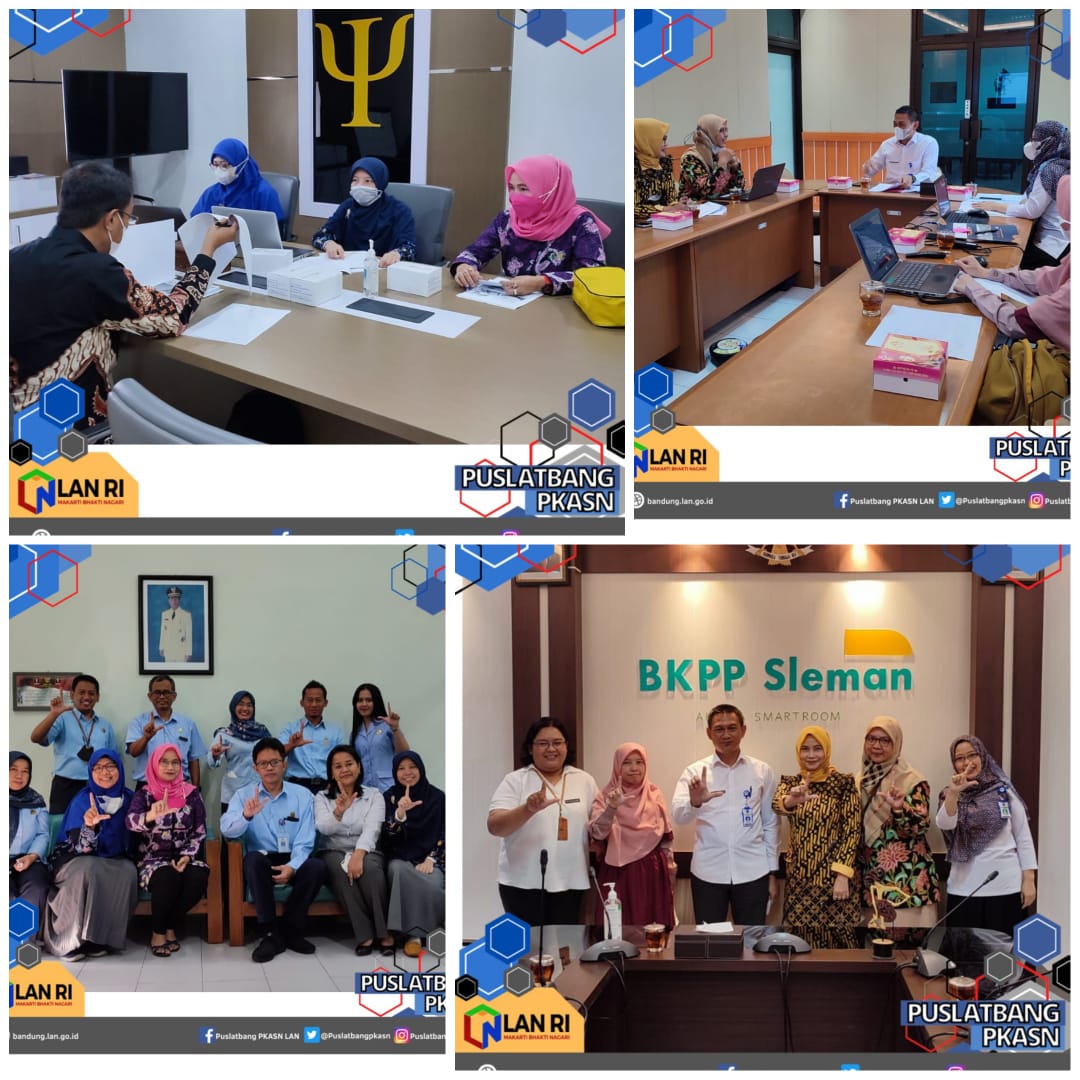 Tim Kajian Pemetaan Kompetensi Puslatbang PKASN mengunjungi tiga lokus dalam rangka verifikasi terhadap  rancangan mekanisme pengukuran kompetensi teknis bidang pelatihan ASN