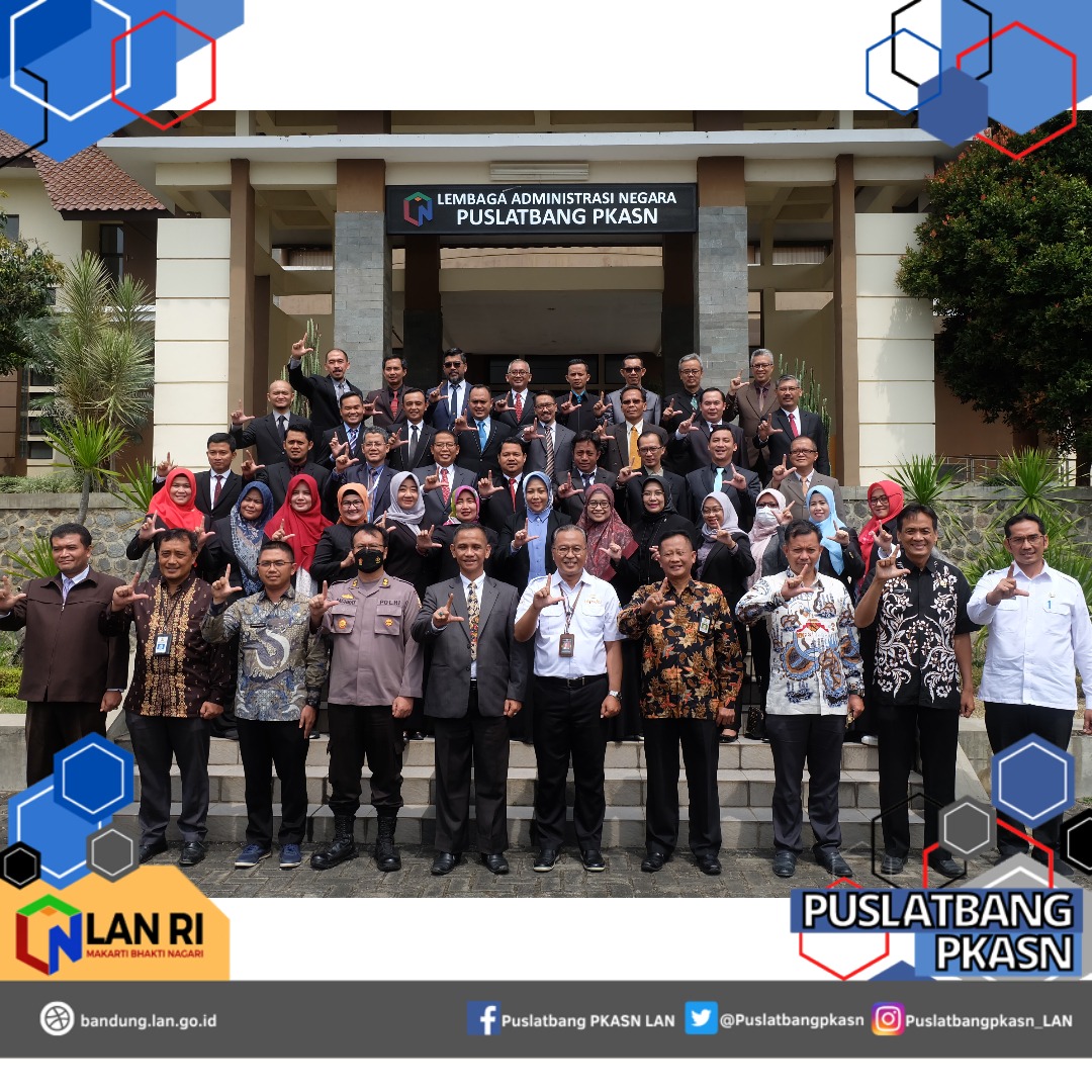 Puslatbang PKASN LAN menggelar acara Pelepasan Peserta Pelatihan Kepemimpinan Administrator