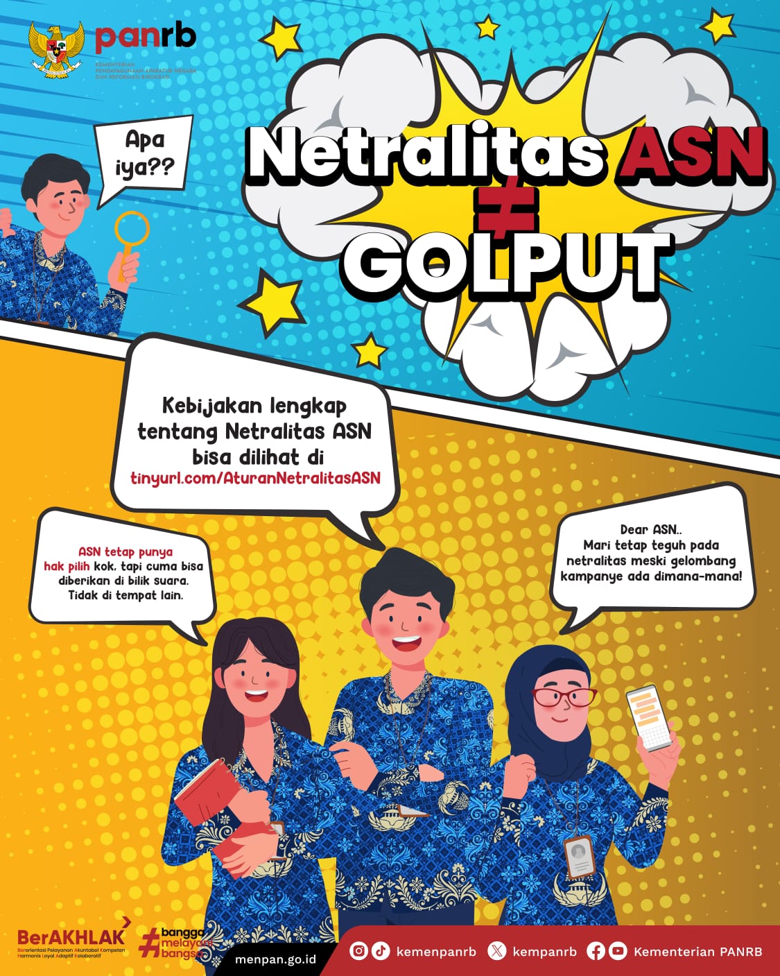 Sukseskan Pemilu 2024, Menteri PANRB: ASN Tetap Jaga Netralitas