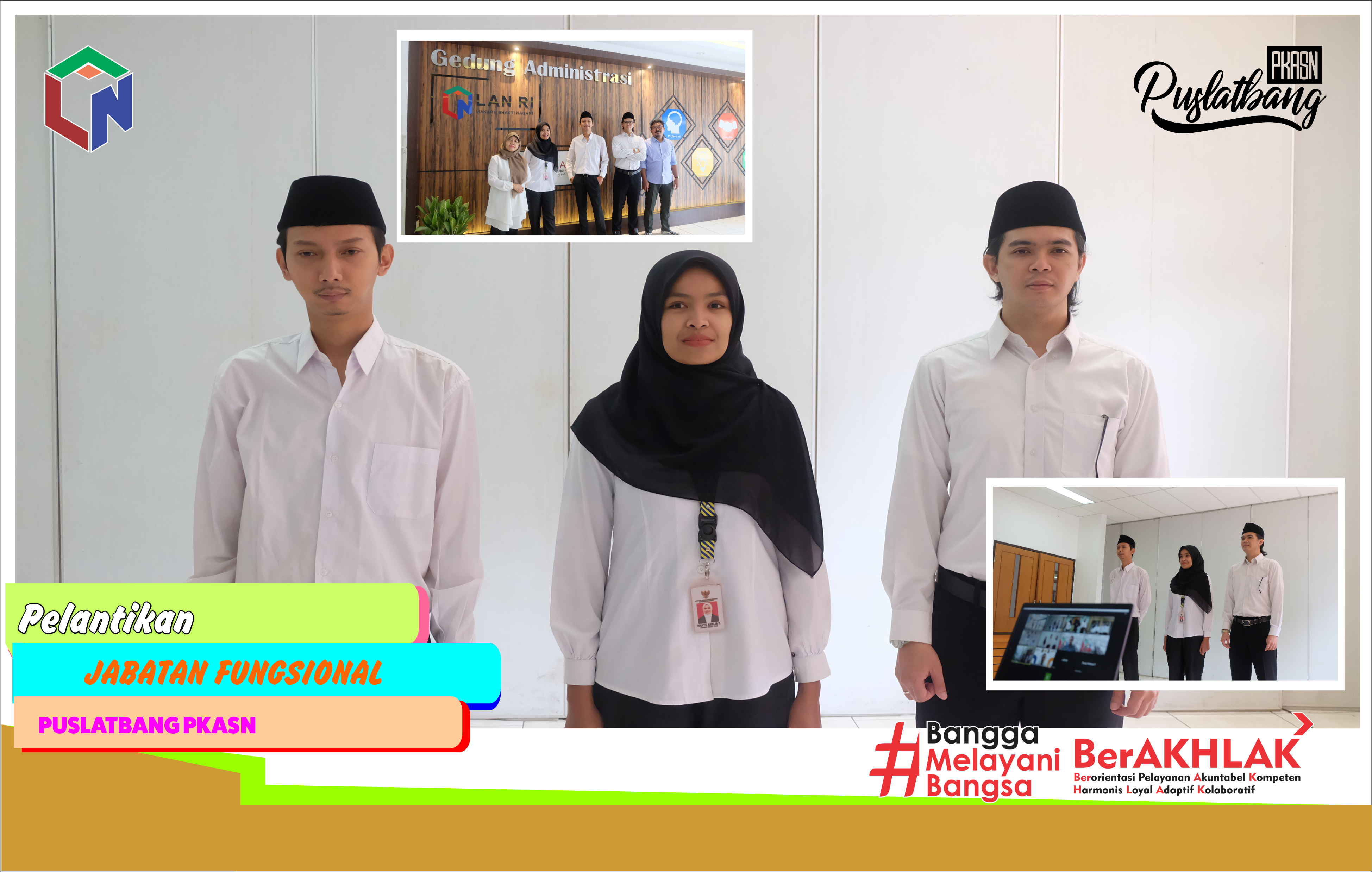 Dorong Profesional ASN, Plt. Kepala LAN Lantik dan Ambil Sumpah PNS serta Pejabat Fungsional di Lingkungan LAN