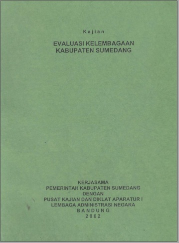 Evaluasi Kelembagaan Kabupaten Sumedang