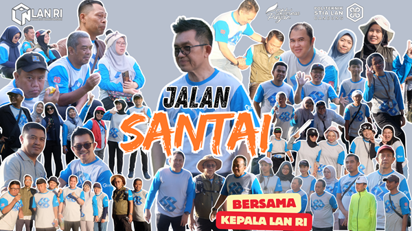 Pusjar SKTASNAS dan Politeknik STIA LAN Bandung Gelar Jalan Sehat dan Dialog Santai Bersama Kepala LAN
