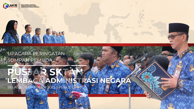 Upacara Peringatan Hari Sumpah Pemuda di Pusjar SKTAN LAN Jatinangor Berlangsung Khidmat