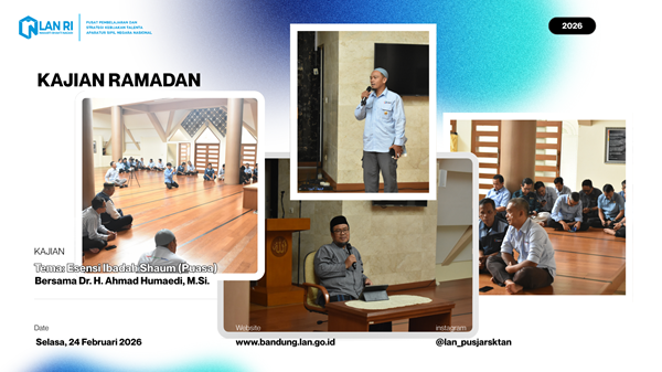 Kajian Ramadhan, dengan Tema: Esensi Ibadah Shaum (Puasa), Selasa, 24 Februari 2026. 