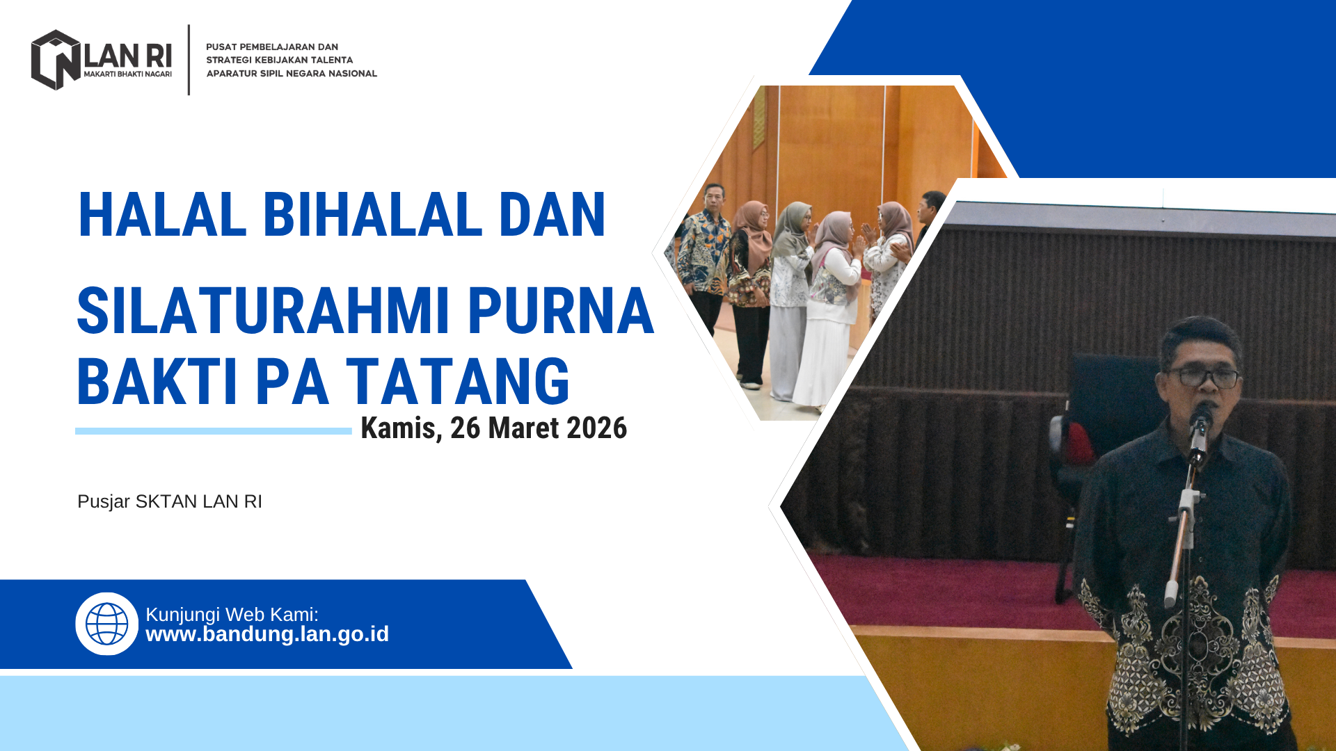 Momentum Halalbihalal Keluarga Besar Pegawai Pusjar SKTAN dan Purnabakti Pegawai 