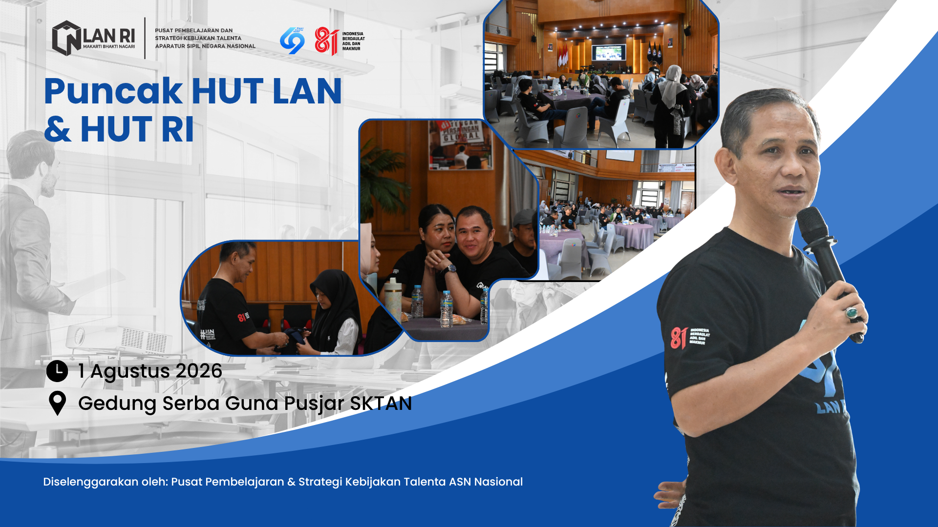 Puncak HUT LAN Ke-69, Sabtu, 1 Agustus 2026. 
